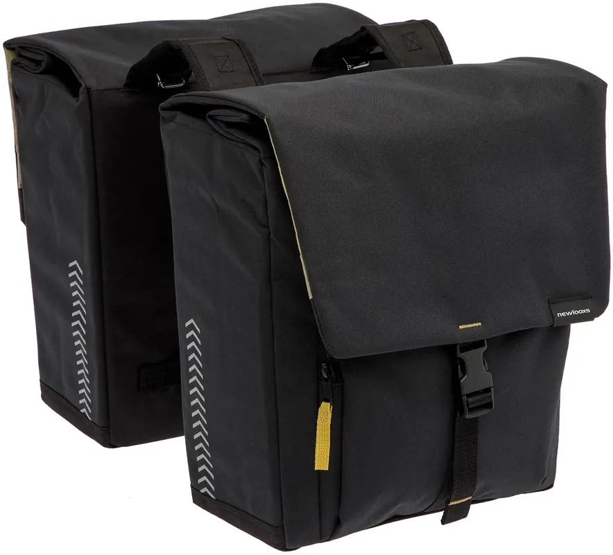 Preiswert New Looxs Doppeltasche Tulum Double schwarz black Befestigung mit Riemen