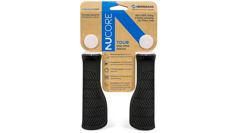 Herrmans Nucore Tour Griff 130 mm schwarz wave Beliebt