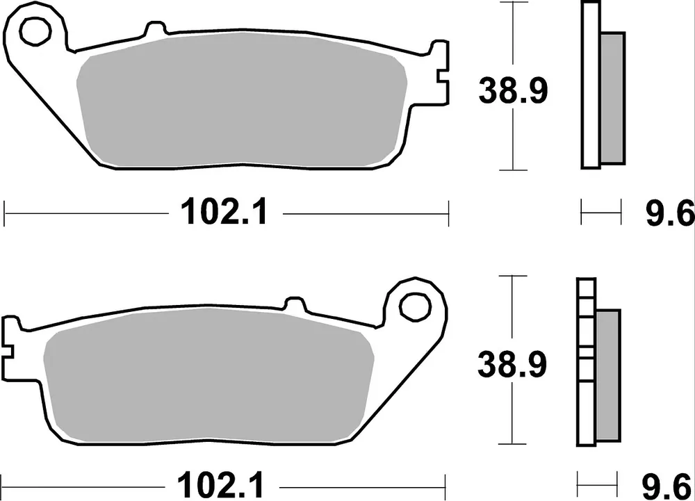 Nur Heute SBS Bremsbelag 700HF Street Ceramic