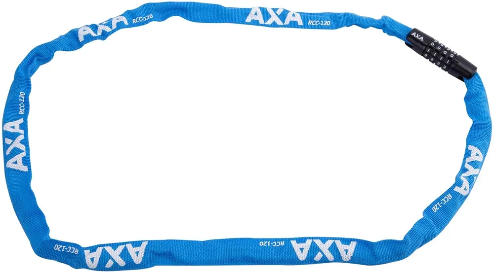 Axa Rigid RCC Zahlen-Kettenschloss 120 cm blau Heißes Angebot
