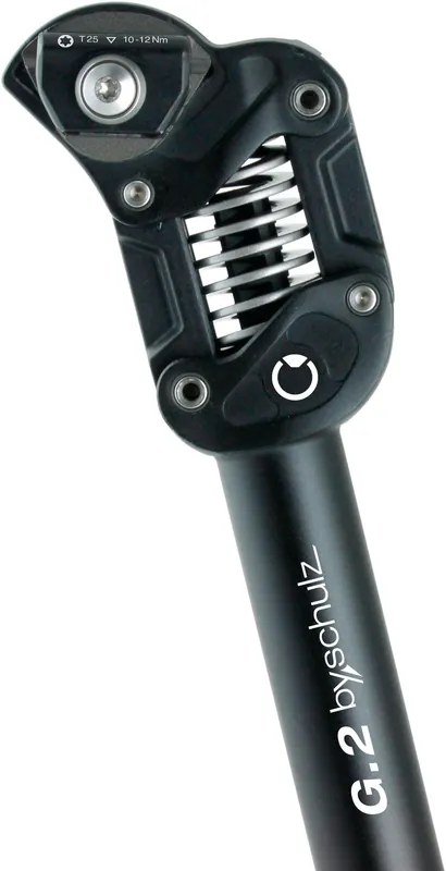 by,schulz Parallelogramm-Federsattelstütze G.2 ST 30,9 mm schwarz medium (60-85 kg) Begrenztes Angebot