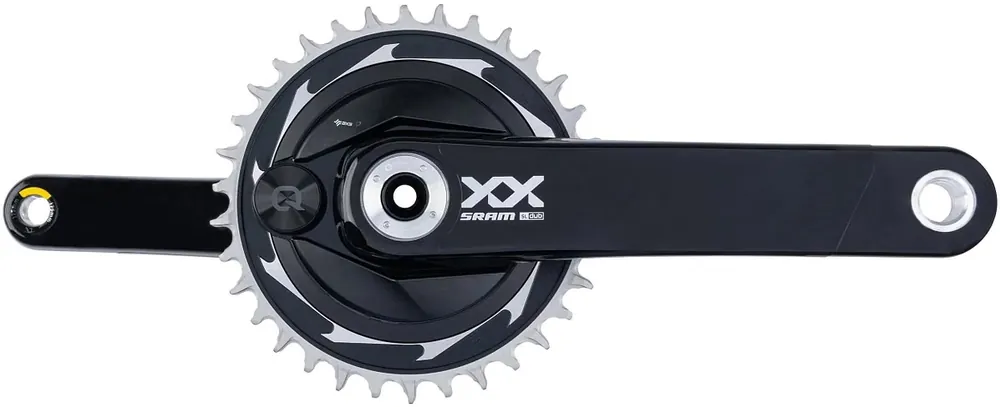Bestpreis SRAM Kettenradgarnitur XX SL Eagle AXS Transmission 34 Zähne schwarz/silber 175 mm Kurbellänge, Q-Faktor 168 mm