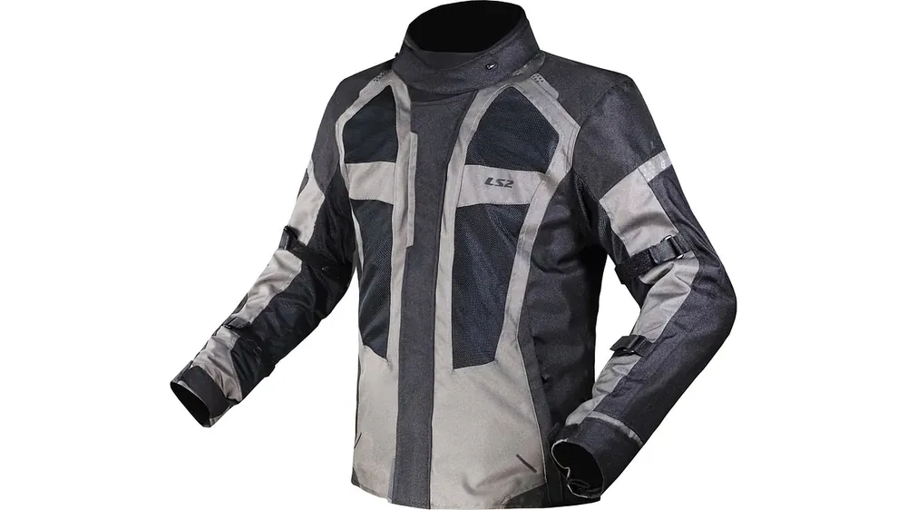 Zertifiziert LS2 Scout Jacke Schwarz / Grau Herren Gr.4xl