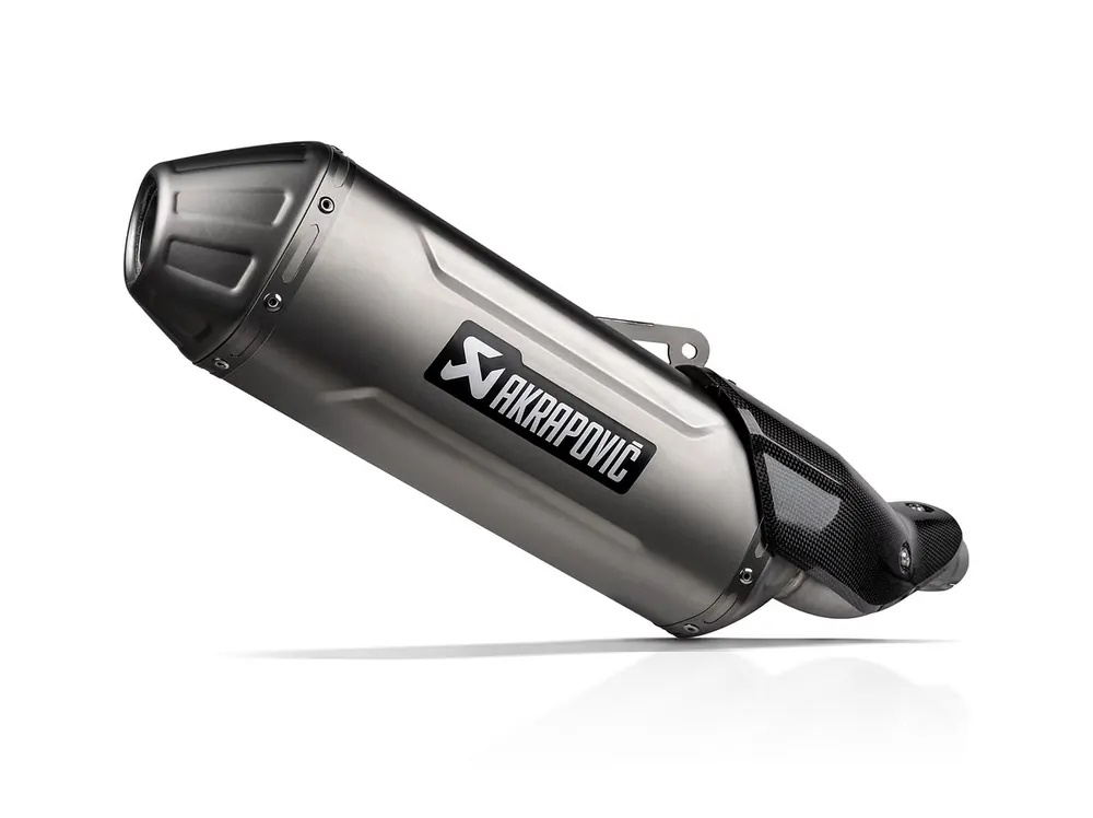 Markenprodukt Akrapovič Slip-On Endschalldämpfer (Titan) für Kawasaki KLE 500 2026