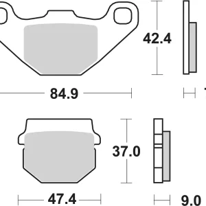 SBS Bremsbelag 544ATS Quad Sinter Rabatt
