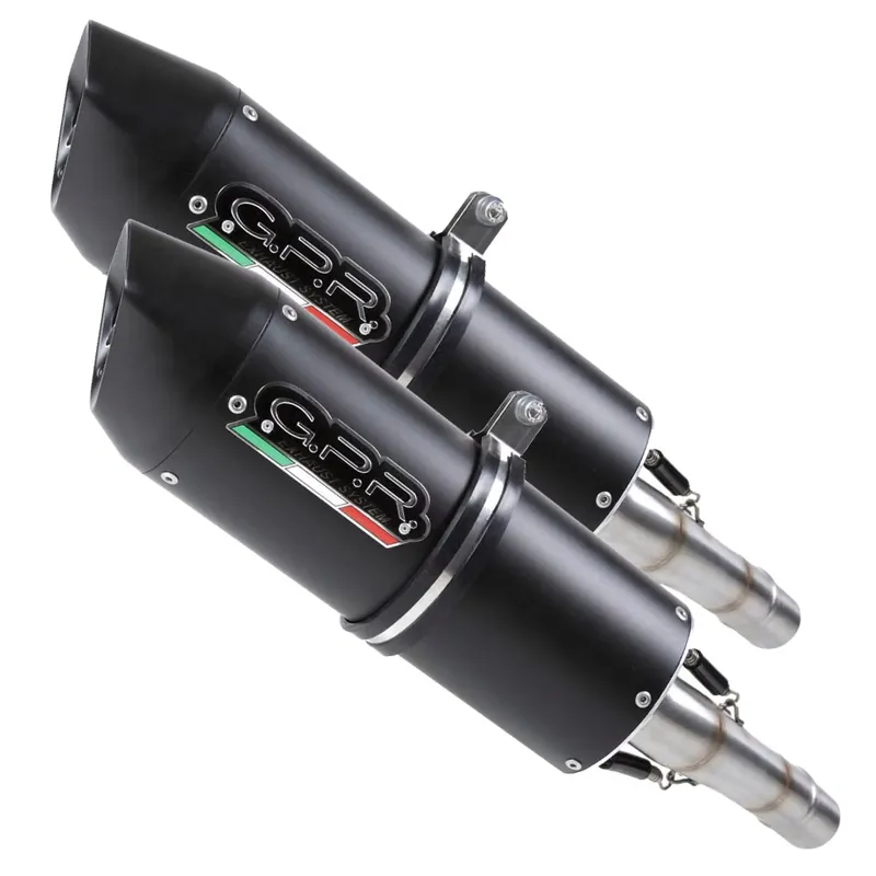 GPR Endschalldämpfer Aprilia Pegaso i.e. 2001/04 Pair EC-Approv. slip-on exhaust Furore Nero Solange Der Vorrat Reicht