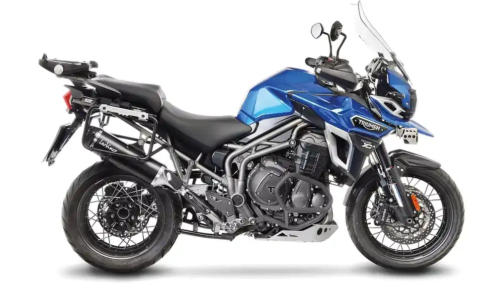 Top-Seller LeoVince SLIP-ON Edelstahl SBK NERO für TRIUMPH TIGER EXPLORER 1200 XR/XCX/XCX LOW/XCA