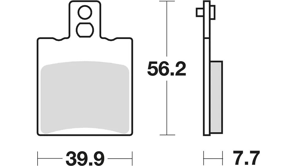 TRW Bremsbelag MCB 708 mit Zulassung Geprüft