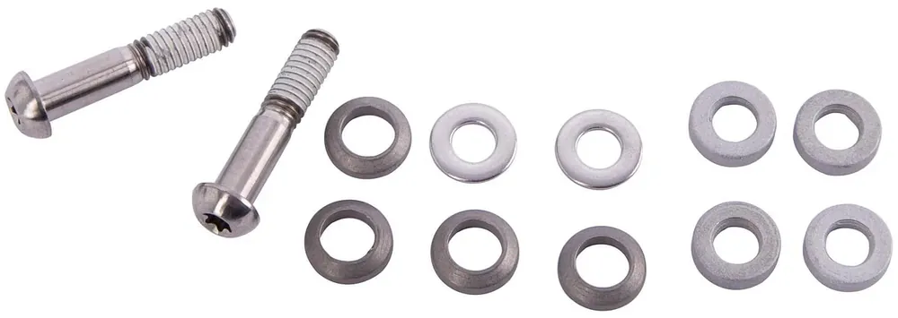 Neue Ware SRAM Bremssattel Befestigungs-Set silber Titan Schrauben, 29 mm