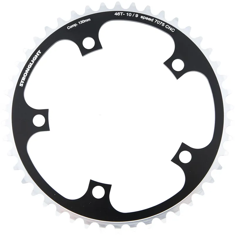 Aktuell Stronglight Kettenblatt Type S 7075 T6 46 Zähne schwarz