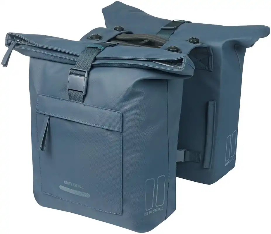 Rabatt Basil Doppeltasche Brooklyn MIK 2.0 blau