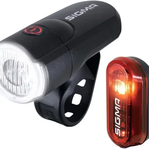 Sigma Sport Leuchten-Set Aura 30 / Curve schwarz Expressversand