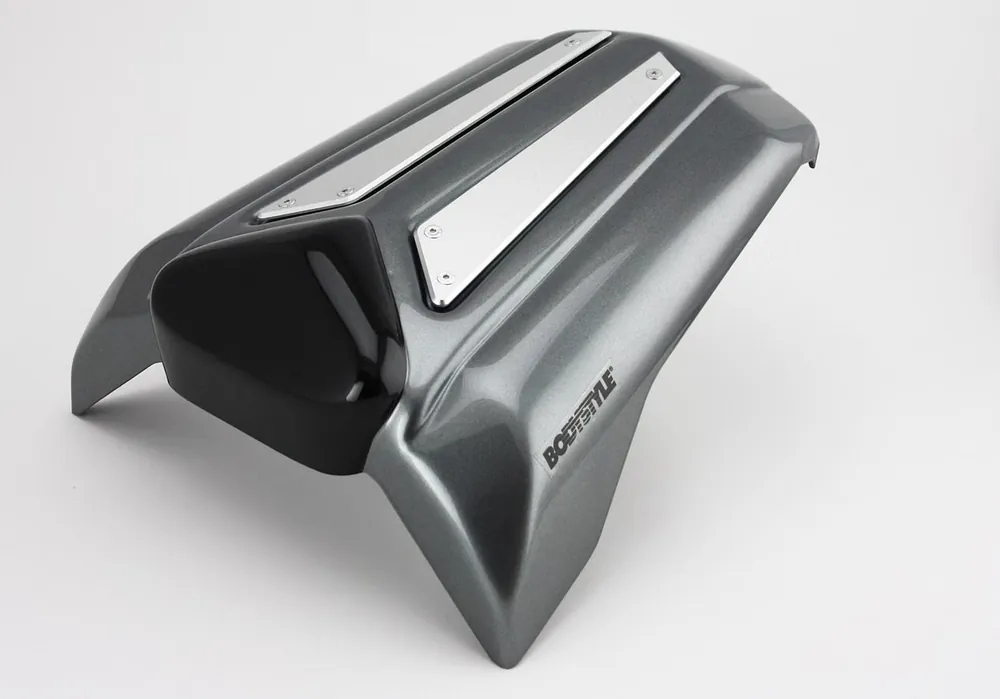 Schneller Versand BODYSTYLE Sportsline Sitzkeil ABS Kunststoff silber für HONDA CB650R