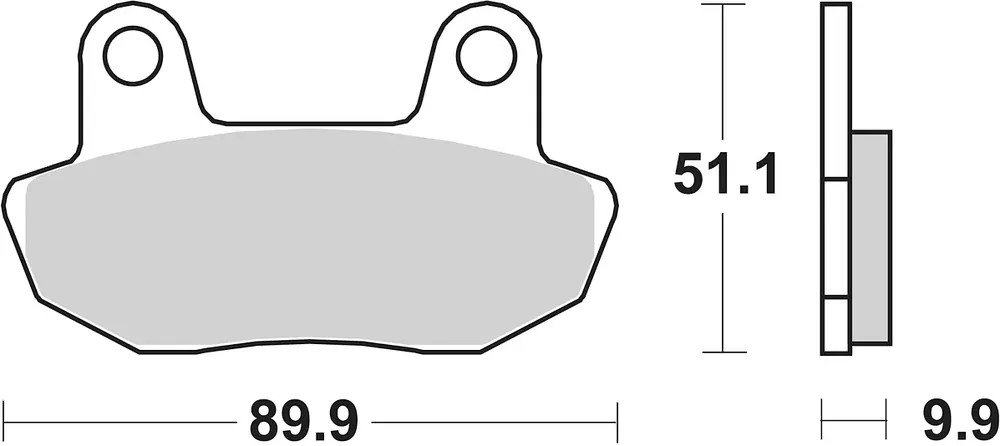 Preisreduziert SBS Bremsbelag 561HF Street Ceramic