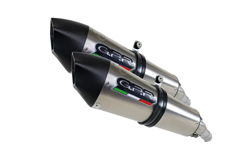 GPR Endschalldämpfer Kawasaki Z 1000 Sx 2011/16 e3 Pair Racing slip-on exhaust Gpe Ann. Titaium Letzte Chance