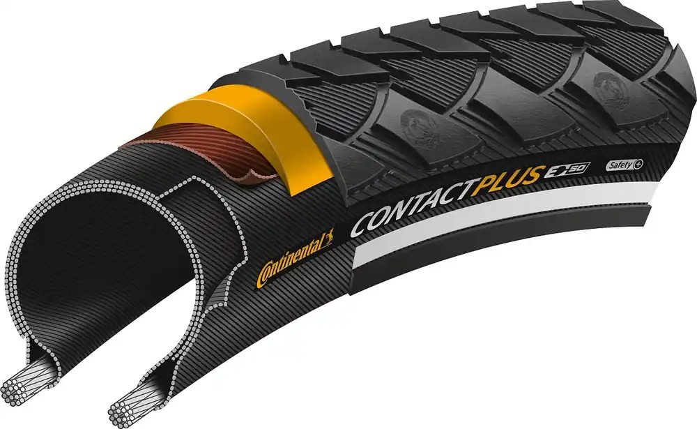 Continental Contact Plus Reifen 28 × 1 3/8" schwarz Sonderangebot