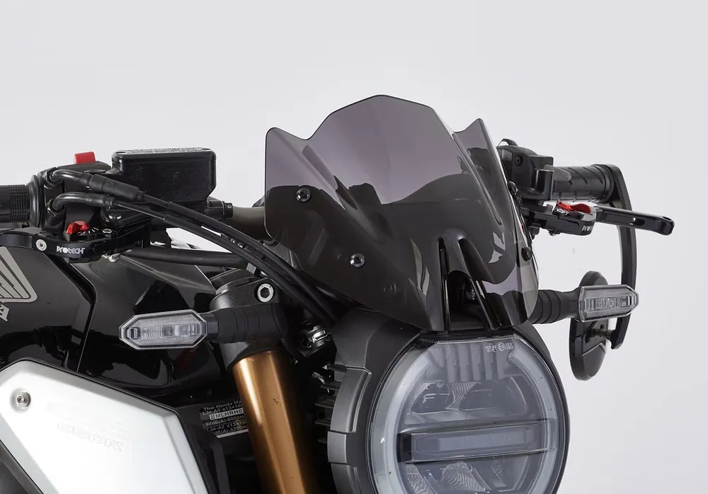 ERMAX Naked-Bike-Scheibe Sport Acrylic durchsichtig Schwarz getönt für HONDA CB650R Begrenztes Angebot