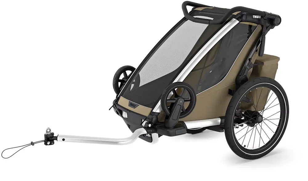 Billig Thule Kinderanhänger Chariot Cross 2 Single faded khaki
