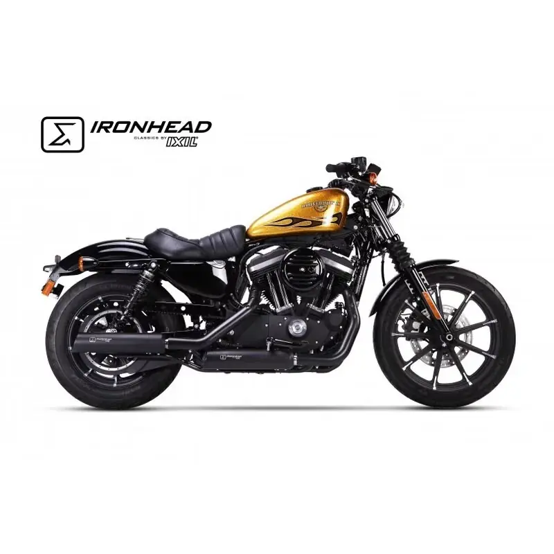 Neu Im Sortiment IXIL Ironhead Round Doppel-Endtopf Edelstahl Schwarz
