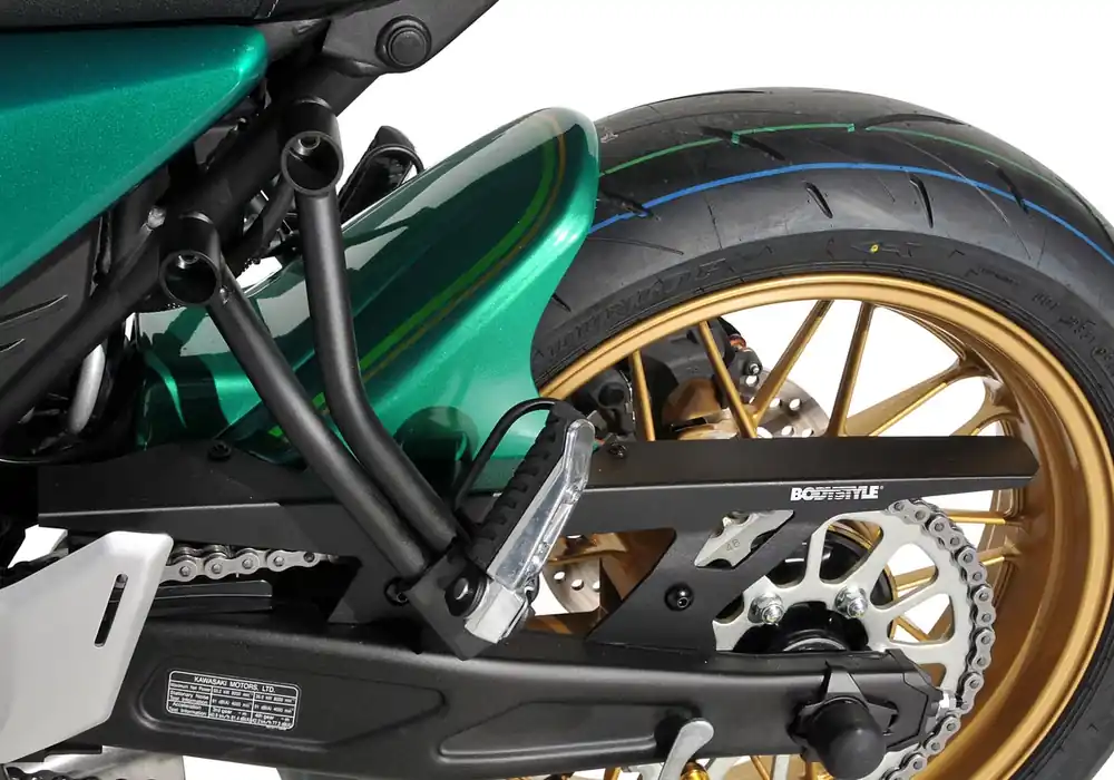 Geprüft BODYSTYLE Sportsline Hinterradabdeckung mit Alu-Kettenschutz ABS Kunststoff unlackiert für KAWASAKI Z650 RS