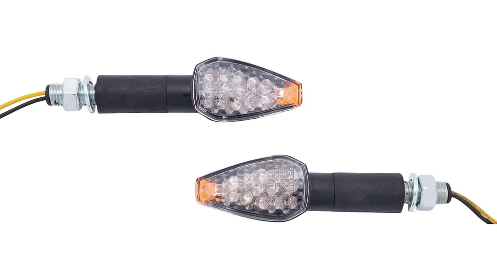 Spec-X LED-Blinker Tips Schwarz 40 mm Lang Paar Sale