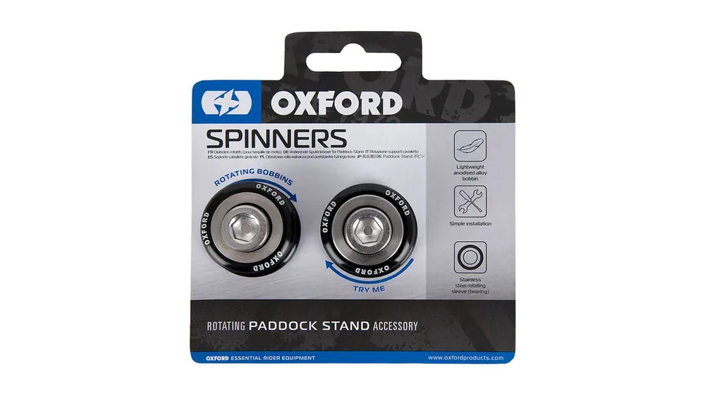 Wochenendangebot Oxford Prismabuchsen M6 x 1, 0 mm, Prismabuchsen "SPINNERS" Für V-Aufnahme, drehbar, schwarz