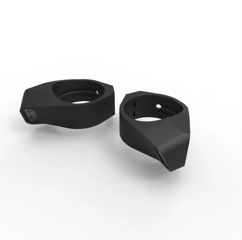 MOTOISM Gabelschelle mit integriertem Blinker - Type Three (Paar) Meistverkauft