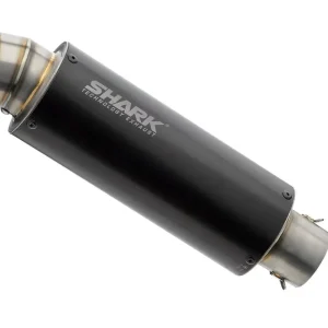 Shark Performance SLIP-ON Aluminium eloxiert schwarz SRC 4 für YAMAHA XJR1300 EURO3 Knallerangebot