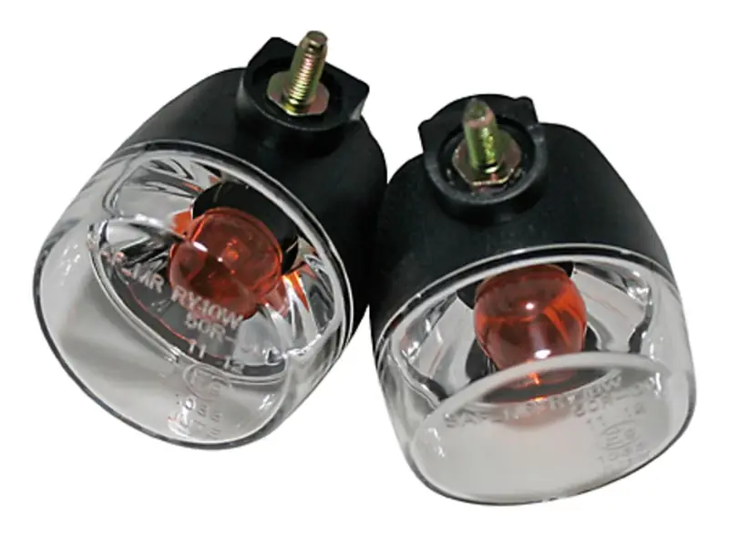 HIGHSIDER smart ATV Glühlampen Blinker Gehäuse Schwarz / Linse Klar (Paar), Vorn & Hinten Super-Preis