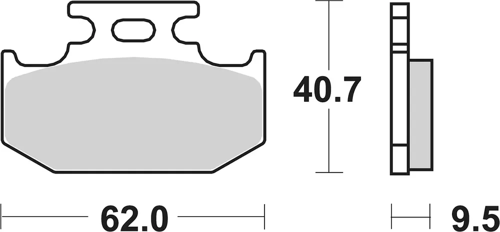 Rabatt SBS Bremsbelag 648HF Street Ceramic