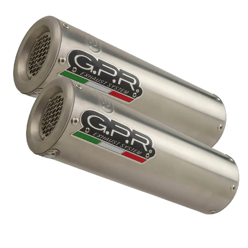 Markenprodukt GPR Endschalldämpfer Suzuki Gsx-R 1000 k7 2007/08 Pair EC-Approv. slip-on exhaust M3 Inox