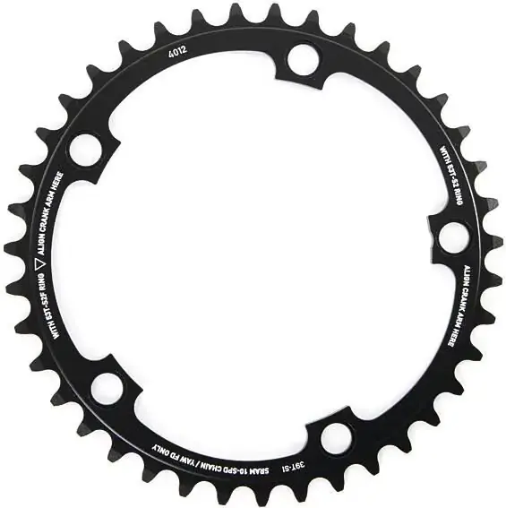 Garantierte Lieferung SRAM Kettenblatt Road Double 39 Zähne 130 mm schwarz