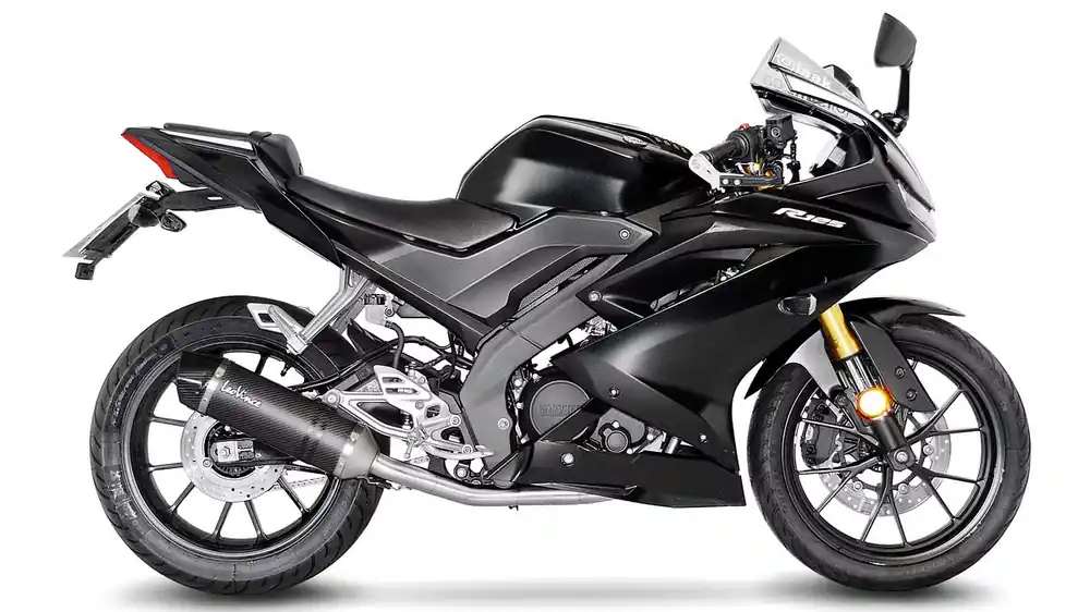 Markenware LeoVince Komplettanlage Carbon SBK LV ONE EVO für YAMAHA MT-125 / YZF-R125 mit Katalysator