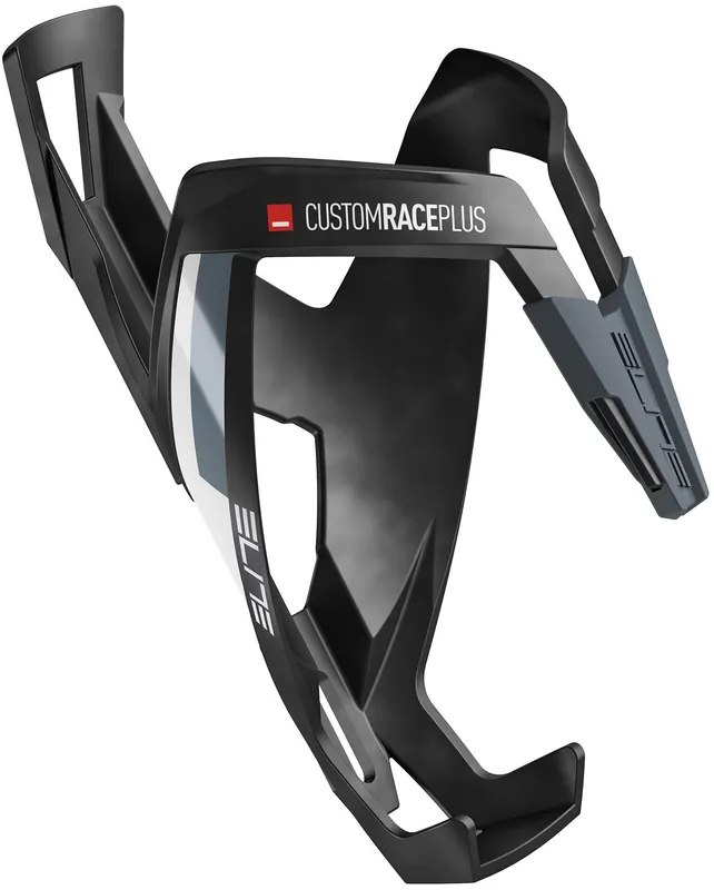 Neuheit Elite Trinkflaschenhalter Custom Race Plus schwarz schwarz matt / weiß