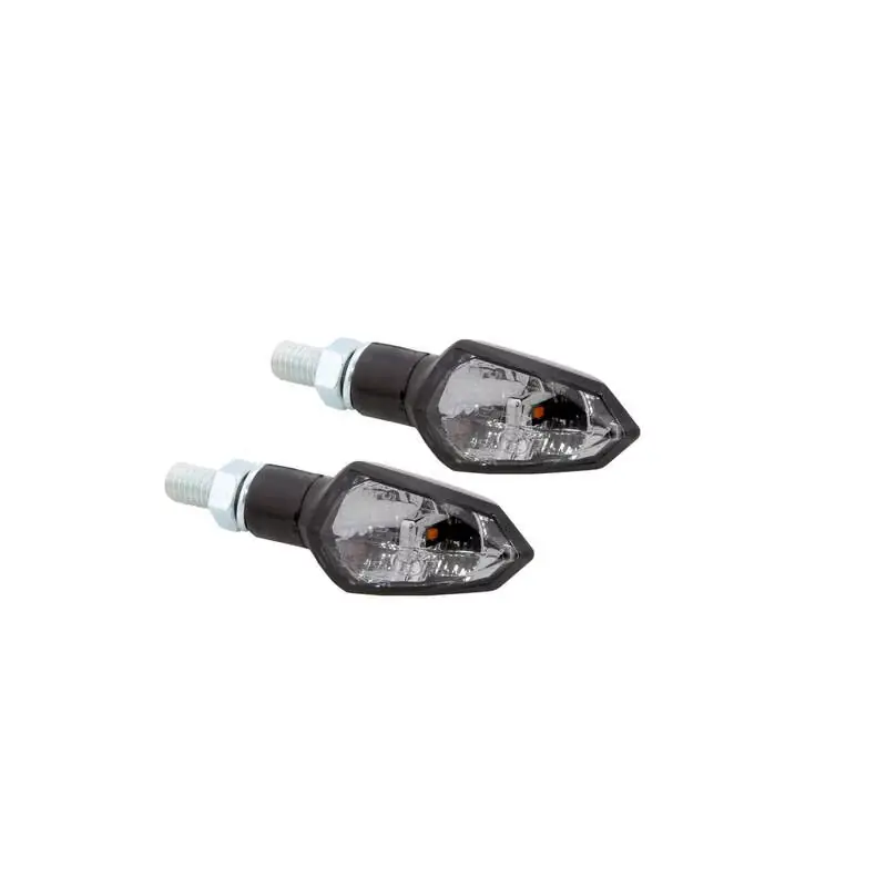 HIGHSIDER smart Shield-TS LED Blinker Gehäuse Schwarz / Linse Rauchgrau (Paar), Vorn & Hinten Top-Seller