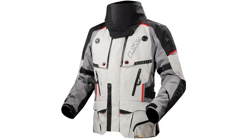 Kracherpreis LS2 Apollo Jacke Grau / Schwarz / Rot Herren Gr.5xl