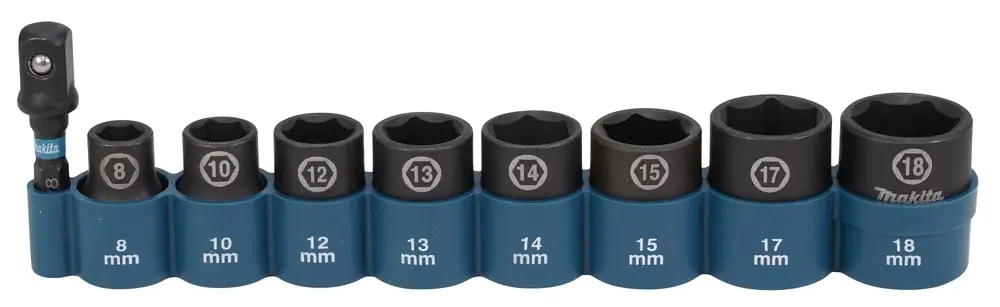 Saisonangebot Makita Steckschlüssel-Set Impact Black 9-tlg. E-16639