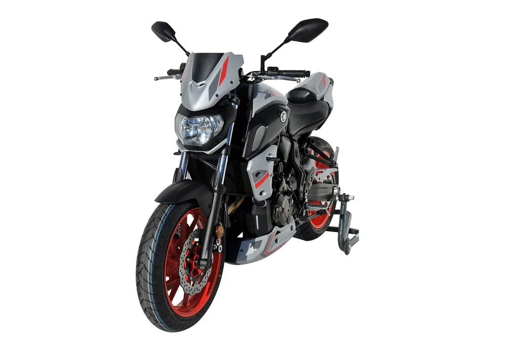 BODYSTYLE Sportsline Bugspoiler ABS Kunststoff grau/rot/anthrazit für YAMAHA MT-07 Abverkauf