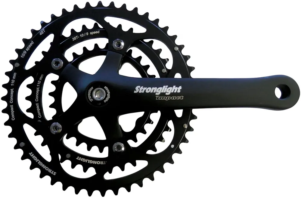 Stronglight Impact Kettenradgarnitur 28/38/48 Zähne 170 mm schwarz Bestpreis