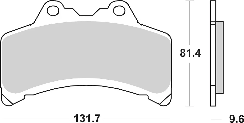 Abverkauf SBS Bremsbelag 682HF Street Ceramic
