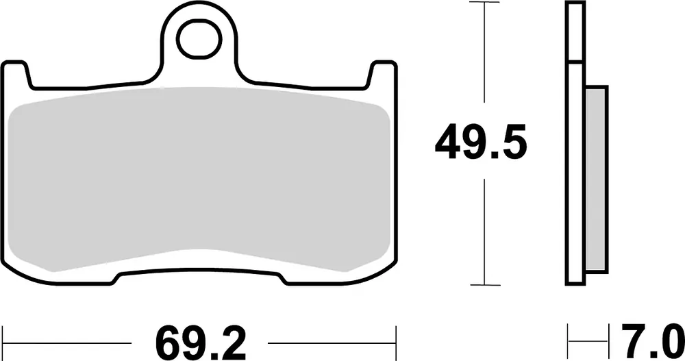 SBS Bremsbelag 782HF Street Ceramic Neue Ware