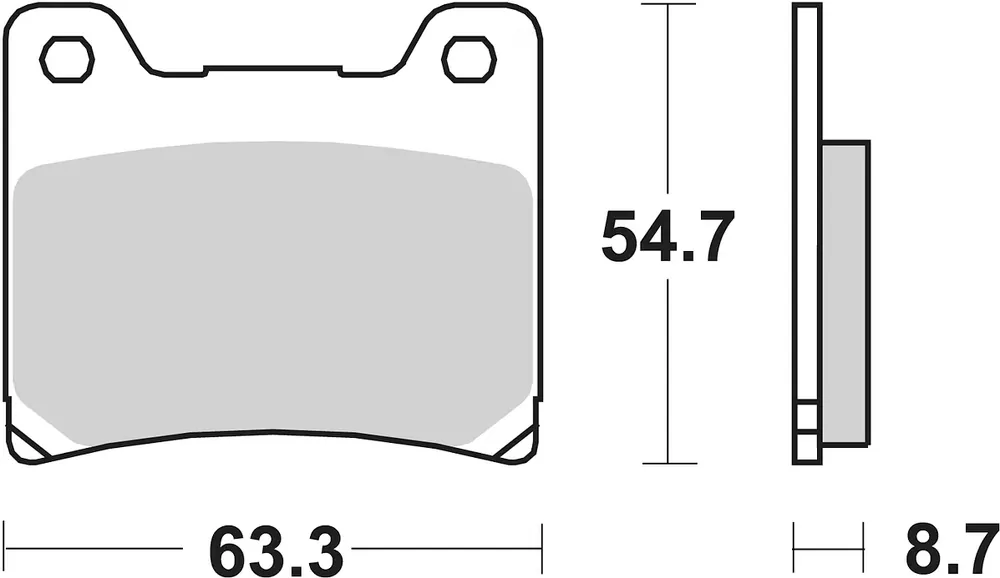 Mega-Angebot SBS Bremsbelag 555LS Street Sinter