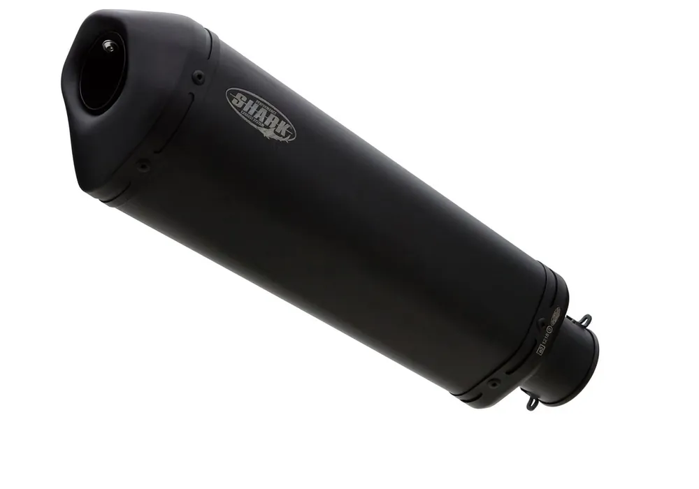 Wochenendangebot Shark Performance ENDSCHALLDÄMPFER Edelstahl beschichtet schwarz-matt DSX-10 Endschalldämpfer Ø52 mm L360mm e3 1218 (9) / e24 00040G Universal