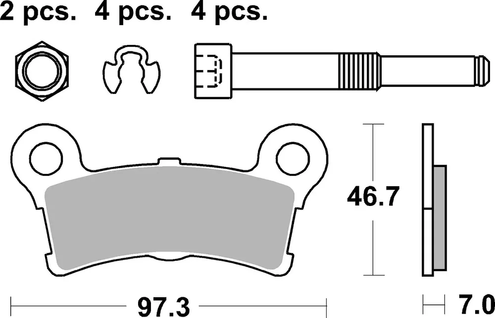 SBS Bremsbelag 904H.LS Street High Performance Sinter Garantierte Lieferung