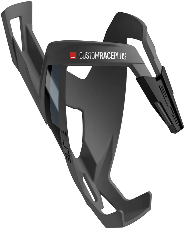 Geprüft Elite Trinkflaschenhalter Custom Race Plus schwarz skin / schwarz soft touch
