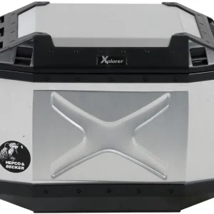 Hepco & Becker Koffer rechts, silber, HEPCO & BECKER Koffer "Xplorer" 40 l Inhalt Rabatt