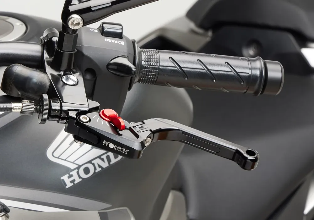 Neu PROTECH Hebel Bremshebel Race Alu & Stahl Rot/Schwarz für BMW S 1000 R, S 1000 RR