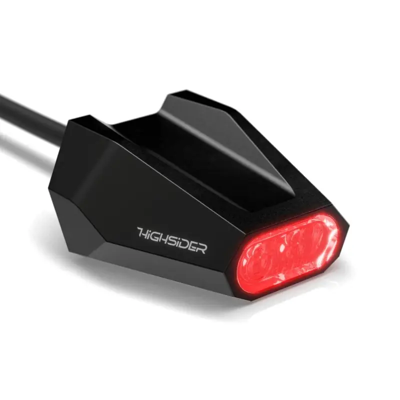 Meistverkauft HIGHSIDER pro Split-V LED Rücklicht Schwarz/Transparent E-geprüft (1Stck)