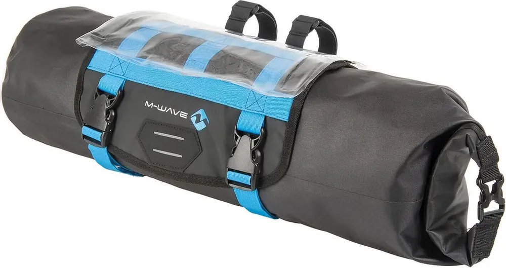 M-Wave Lenkertasche BP Front schwarz, blau Heißes Angebot