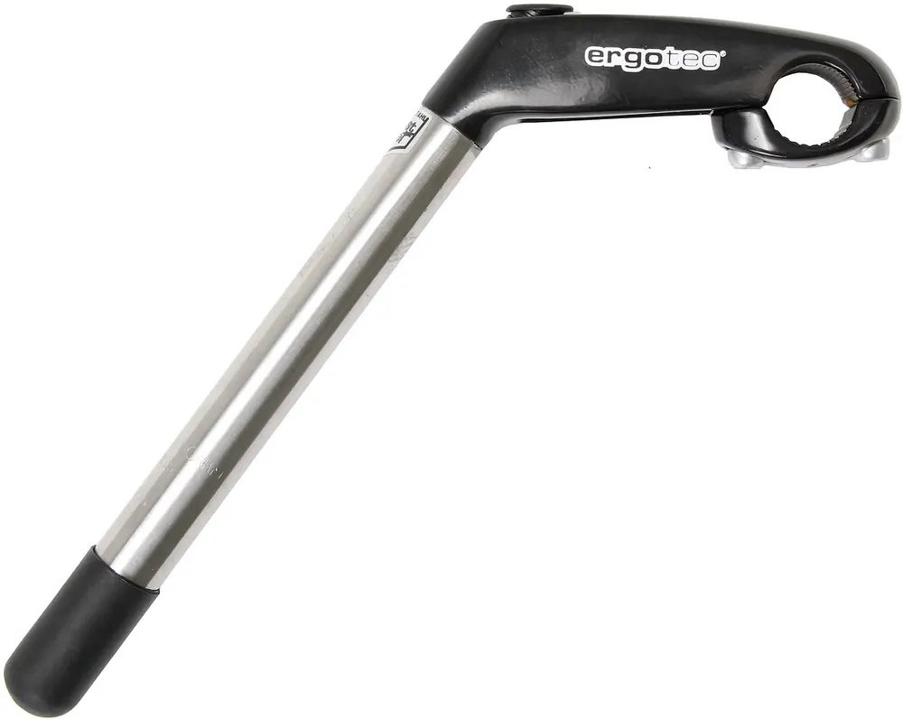 Garantierte Lieferung ergotec Eagle 2 Tube Vorbau 80 mm silber/schwarz 230 mm Schaftlänge, eff. Höhe 190 mm